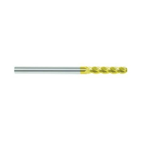 Morse Single End Mill, Ball Nose Center Cutting Extended Length, Series 5953G, 58 Cutter Dia, 6 Overal 93126